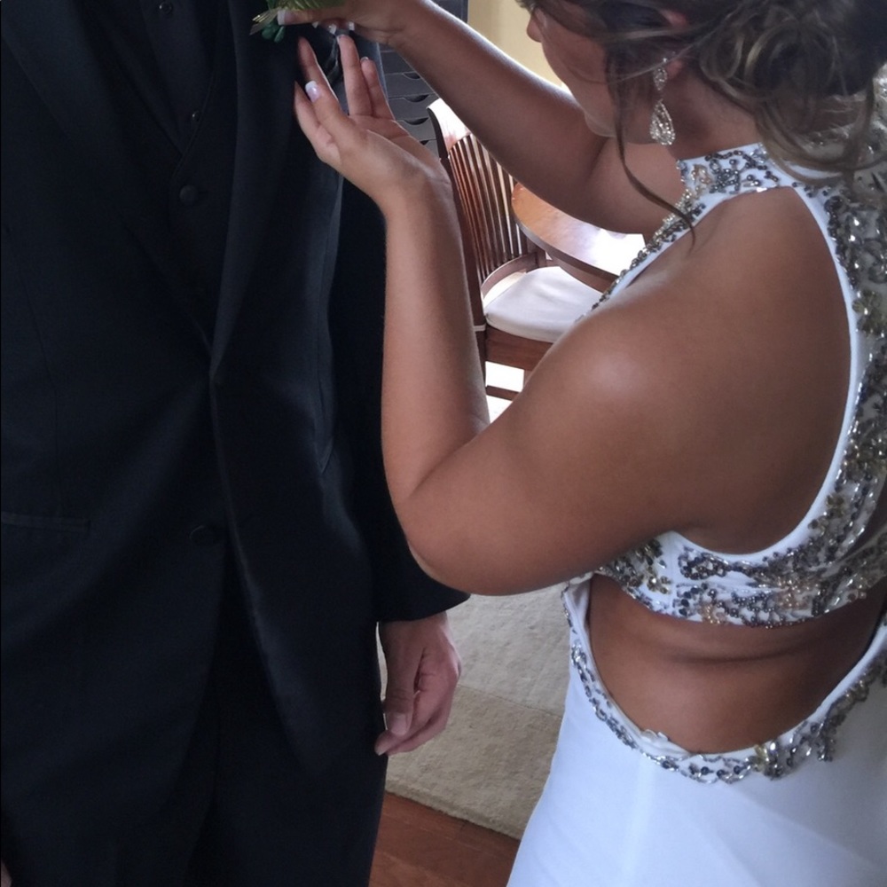White Prom Dress - Picture 3 of 3